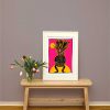 Siebdruck "Anafrosch" gelb/pink - Thumbnail Image 2