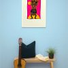 Siebdruck "Anafrosch" gelb/pink - Thumbnail Image 3
