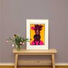Siebdruck "Anafrosch" pink/gelb - Thumbnail Image 3