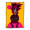 Siebdruck "Anafrosch" pink/gelb - Thumbnail Image 1